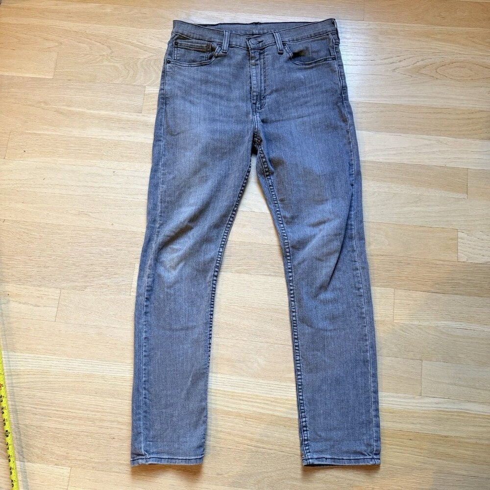Levis 510 Mens Slim Fit Skinny Leg Stretch Jeans 34x29 Caldera Gray Light Wash
